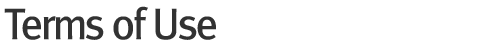 Terms of Use